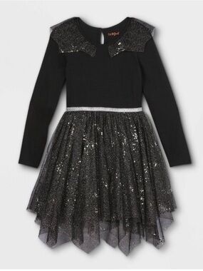 Girl’s Cat & Jack Black Sparkle Tulle Costume Dress - Kids XL